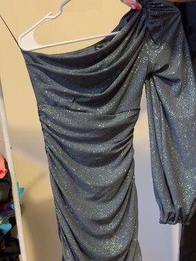 One-Shoulder Sparkle Dress